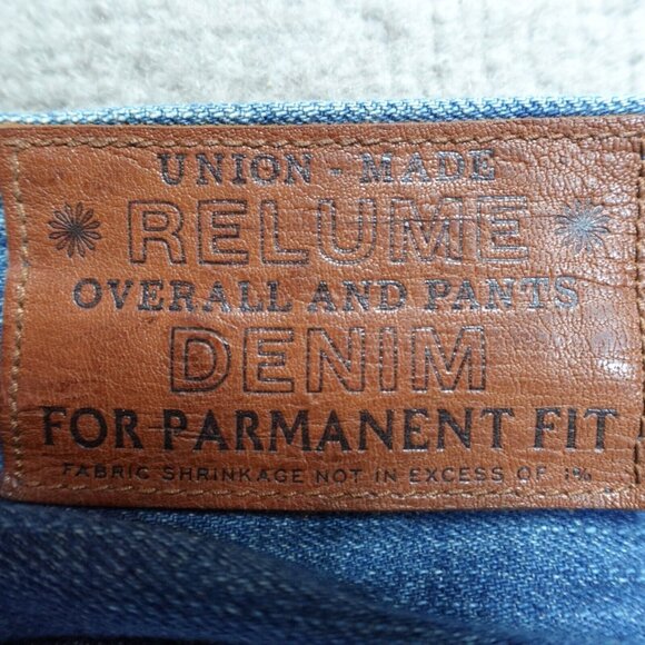 JOURNAL STANDARD Relume Jeans 32 x 31 Blue Cotton Redline Selvedge Button Fly - Picture 11 of 11